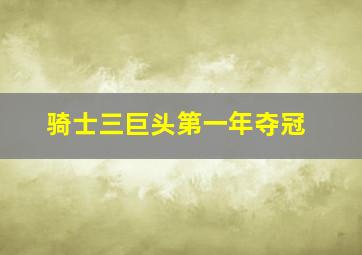 骑士三巨头第一年夺冠