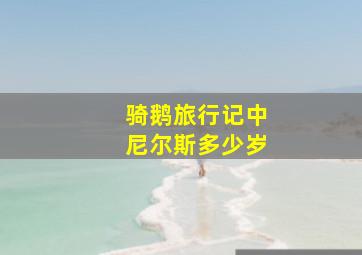 骑鹅旅行记中尼尔斯多少岁