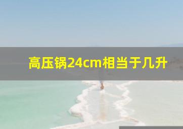 高压锅24cm相当于几升