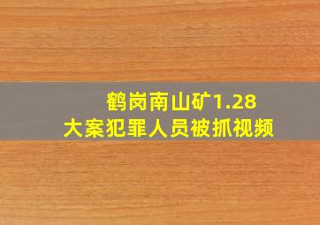 鹤岗南山矿1.28大案犯罪人员被抓视频