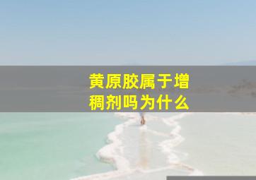 黄原胶属于增稠剂吗为什么