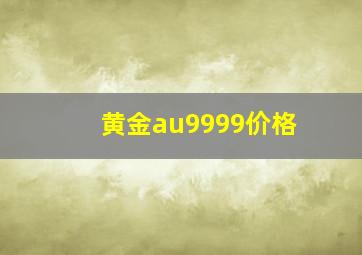 黄金au9999价格