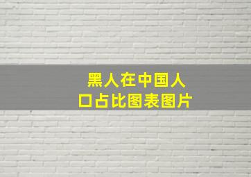 黑人在中国人口占比图表图片