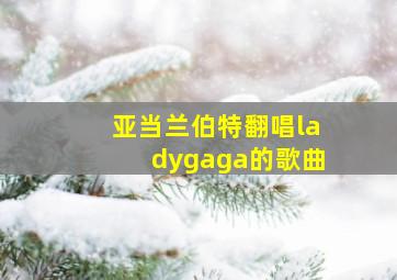 亚当兰伯特翻唱ladygaga的歌曲