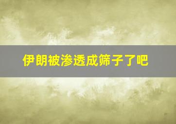 伊朗被渗透成筛子了吧