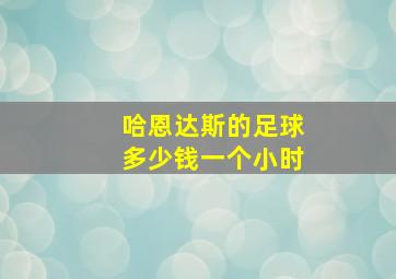 哈恩达斯的足球多少钱一个小时